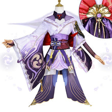Load image into Gallery viewer, High Quality Genshin Impact Raiden Shogun Cosplay Costume Carnival Uniform Wig Anime Halloween Costumes Women Game Beelzebul
