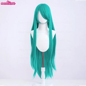 High Quality Anime 100Cm Long Staight Cosplay Wig Black White Red Pink Brown Gold Blue Blonde Purple Heat Resistant Hair Wigs