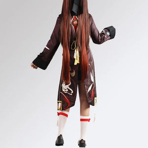 Hutao Cosplay Costume Shoes Uniform Chinese Style Halloween Costumes for Women Game Hu Tao Genshin Impact