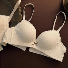 Load image into Gallery viewer, Sexy Lace Floral Bra Set Comfortable Non-steel Ring Beauty Back Small Breasts Gathered Up Support Anti-sagging Teenage Bra Set
