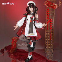 Load image into Gallery viewer, UWOWO Hutao Cosplay Collab Series: Game Genshin impact Hutao Cherries Snow Laden outfit Lantern Rite Cosplay Costume
