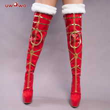Load image into Gallery viewer, Exclusive Authorization UWOWO X Sakiyamama  Fanart Artoria Pendragon Christmas Ver. Cosplay Shoes

