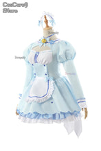Load image into Gallery viewer, Game Chocola Nekopara Cosplay Costume Clothes Wig Vanilla Suit Cat Girl Maid Costume Lolita Women Skirt Lovable Pink Blue Color
