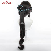 Load image into Gallery viewer, IN STOCK UWOWO Honkai Star Rail Ruan Mei RuanMei HSR Cosplay Wig Long Black Hair
