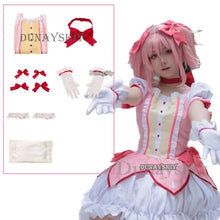 Load image into Gallery viewer, Cosplay Anime Kaname Madoka Cosplay Costume Magica Kaname Dress Wig Kaname Madoka Party Dress Outfits
