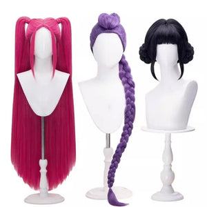 halloweenAnime KPop demon Cos hunters Superstar Mira Zoe high quality looks and cool party cosplay Roleplay wig