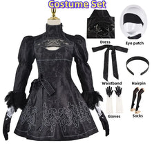 Load image into Gallery viewer, Nier Automata Cosplay Costume Yorha 2B sexy Outfit Games Suit Women Role Play Costumes Girls Halloween Party Fancy Dress
