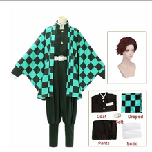 Load image into Gallery viewer, Demon Slayer Cosplay Tanjiro Nezuko Cosplay Kids Shinobu Costume Japanese Anime Cartoon Halloween Costume Christmas Gifts
