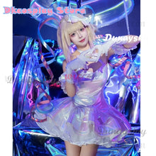 Load image into Gallery viewer, KAngel Cosplay Costume NEEDY GIRL OVERDOSE Fantasy Anniversary Colorful Dress Overload Lolita Outfit Laser Skirts Ribbon Wig

