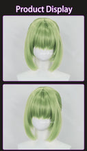 Load image into Gallery viewer, UWOWO C.C. Wig Anime Codee Geasss: C.C. Purple Cheongsam Cosplay Wig Green Hair Halloween Cos
