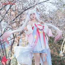 Load image into Gallery viewer, IN STOCK UWOWO Jinhsi Cosplay Game Wuthering Waves Jinhsi Peach Blossom Cosplay Costume Dress Halloween Costume

