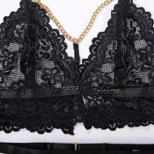 Load image into Gallery viewer, Lingerie Set Erotic Underwire Bra Set Bondage Sex Garters G-String Lingerie Set Ladies Underwear Sexy Costume Women&#39;s Intimates
