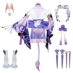 Genshin Impact Yumemizuki Mizuki Cosplay Costume Wig Anime Chinese Halloween Costumes for Women Game Uniform