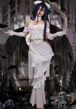 Load image into Gallery viewer, In Stock DAZCOS Anime Overlord Albedo Cosplay Costume Halloween Christmas Costume Cos Women White Dress Overlord Albedo Cosplay
