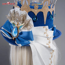 Load image into Gallery viewer, UWOWO Furina Cosplay Hat Genshin Impact Furina Focalors Cosplay Hydro Archon Fontaine Rococo Style Headwear with Acces
