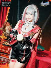 Load image into Gallery viewer, February Mopping Pad Cos Costume Female Collapse Star Dome Railway Urge Topaz Suit Cosplay Game Anime Suit
