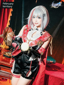February Mopping Pad Cos Costume Female Collapse Star Dome Railway Urge Topaz Suit Cosplay Game Anime Suit
