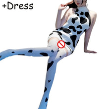 Load image into Gallery viewer, Cos Cow Cosplay Costume Maid Anime Girl Backless Lingerie Turtleneck Sweater Japanese Cute Clothing Lolita Uniform with Stocking
