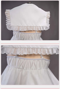 IN STOCK UWOWO Anime Mikku Cosplay Costume White Dress Full Set Mikku Chan Halloween Costumes White Dress Outfit