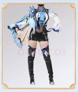 Genshin Impact Eula Cosplay  Costume Uniform Anime Chinese Style Halloween Costumes For Women Game