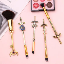 Load image into Gallery viewer, 5pcs/Set The Legend of Zelda Makeup Brushes Power Eye Shadow Highlight Brushes Women Beauty Tool Girl Cosplay Props
