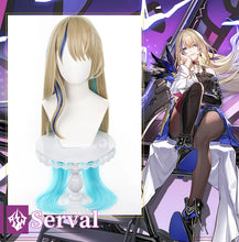 Load image into Gallery viewer, IN STOCK UWOWO Serval Cosplay Wig Honkai Star Rail Cosplay 100cm Long Light Gradient Golden Yellow Hair Heat Resistant Halloween
