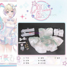 Load image into Gallery viewer, KAngel Cosplay Costume NEEDY GIRL OVERDOSE Fantasy Anniversary Colorful Dress Overload Lolita Outfit Laser Skirts Ribbon Wig

