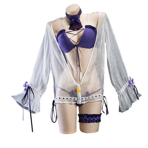 IN STOCK UWOWO Azur Lanee Cosplay Cheshire Swimsuit Summer Cosplay Costume Game Costume Halloween Costume