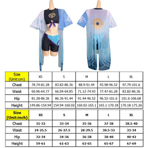 Ganyu Hutao Wanderer Nilou Yae Miko Keqing Swimsuit Cosplay Genshin Impact Costume Women Bikini Outfits Halloween Carnival Suit