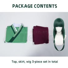 Load image into Gallery viewer, HOLOUN The Apothecary Anime Maomao Cosplay Costume Wig Elastic Skirt Green Top Rose Net Synthetic Fiber Cos Convention Gift

