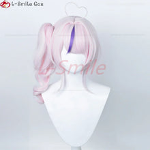 Load image into Gallery viewer, VTuber NIJISANJI lLUNA Maria Marionette Cosplay Wig 42cm Short Pink Ponytail Heat Resistant Synthetic Hair Party Wigs + Wig Cap
