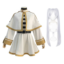 Load image into Gallery viewer, HOLOUN Frieren Beyond Journey&#39;s End Anime Frieren Cosplay Costume Shawl Cloak Dress Wig Grey Ponytail Rose Net Christmas
