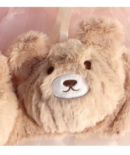 Load image into Gallery viewer, Cartoon Bear Students Plush Sexy Comfortable Wireless Bra &amp; Brief Sets Comfortable Lingerie Japanese Girls Winter Underwear

