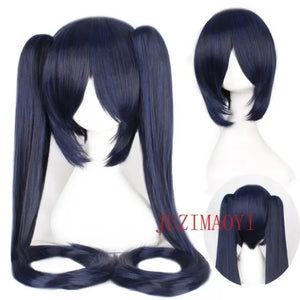 Cosplay Wig Long Heat Resistant Synthetic Hair Clip Ponytails Wigs