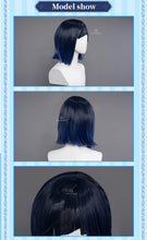 Load image into Gallery viewer, UWOWO Genshin Impact Yelan Liyue Hydro Female Cosplay Wig Short Blue Hair
