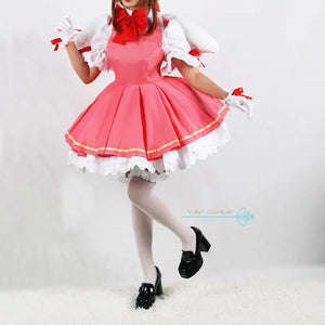 Sakura Cosplay Anime Sakura Cardcaptors Cosplay Costume Sakura Card Captor Role Play Uniform Halloween Party Costume for Women