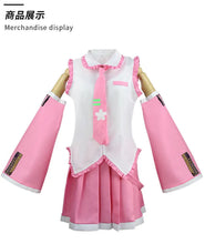 Load image into Gallery viewer, Anime Miku Cosplay Costume Wig Shoes Japan Leather Midi Dress Miku Cosplay Female Halloween Costume Girls JK Uniform Women Men
