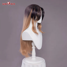 Load image into Gallery viewer, UWOWO Coven Ahri Cosplay Wig Game League of Legend Cosplay Ahri Wig Witch Halloween Hair 75cm Purple Linen Hair
