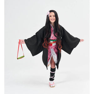 Halloween costume new anime demon killer cosplay Tanjiro Nezuko cosplay children Shinobu costume Japanese anime Halloween costum