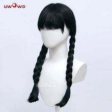 Load image into Gallery viewer, IN STOCK UWOWO Wednesday Halloween Wig Addams Cosplay Wig Women Long Braided Hair
