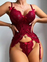 Load image into Gallery viewer, Erotic Sexy Lace Bra And Panty Set Underwear Transparent Bra Exotic Sets Sexy Thong Woman Porn Fancy Sensual Luxury Lingerie
