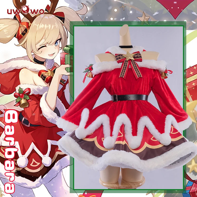 LAST BATCH UWOWO Barbara Cosplay Genshin Impact Fanart Cosplay Game Halloween Christmas New Year Women Outfits