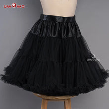 Load image into Gallery viewer, UWOWO Universal Black White Nahida Petticoat Crinolines Genshin Impact Maid Ver Best Match Petticoat Adjustable Bustle Pannier
