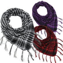 Load image into Gallery viewer, Game Cosplay Plaid Scarf Anime Gothic Warm Headscarf Halloween Carnival Costume Prop
