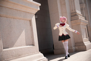 HOLOUN Puella Magi Madoka Magica Anime Kaname Madoka Cosplay Costume Jk Skirt Shirt Akemi Homura Tomoe Mami Miki Sayaka Sakura