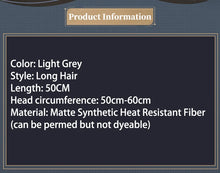 Load image into Gallery viewer, UWOWO Zani Wig Game Wuthering Waves WuWa Zani Cosplay Wig Middle Silver Hair
