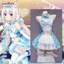 Load image into Gallery viewer, In Stock UWOWO NEKOPARA Vanilla Cosplay Costume New Maid Dress Idol Stage Chocola Vanilla Theatrical Maid Halloween Costume
