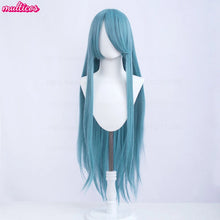 Load image into Gallery viewer, High Quality Anime 100Cm Long Staight Cosplay Wig Black White Red Pink Brown Gold Blue Blonde Purple Heat Resistant Hair Wigs
