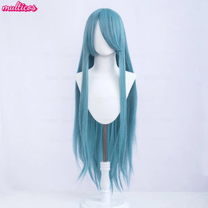 High Quality Anime 100Cm Long Staight Cosplay Wig Black White Red Pink Brown Gold Blue Blonde Purple Heat Resistant Hair Wigs