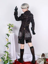 Load image into Gallery viewer, Anime Nier Automata Cosplay 9S Yorha 2B Cosplay Suit Male Women Outfit Wig Disguise Costume Plus Size Fancy Party Black Dress
